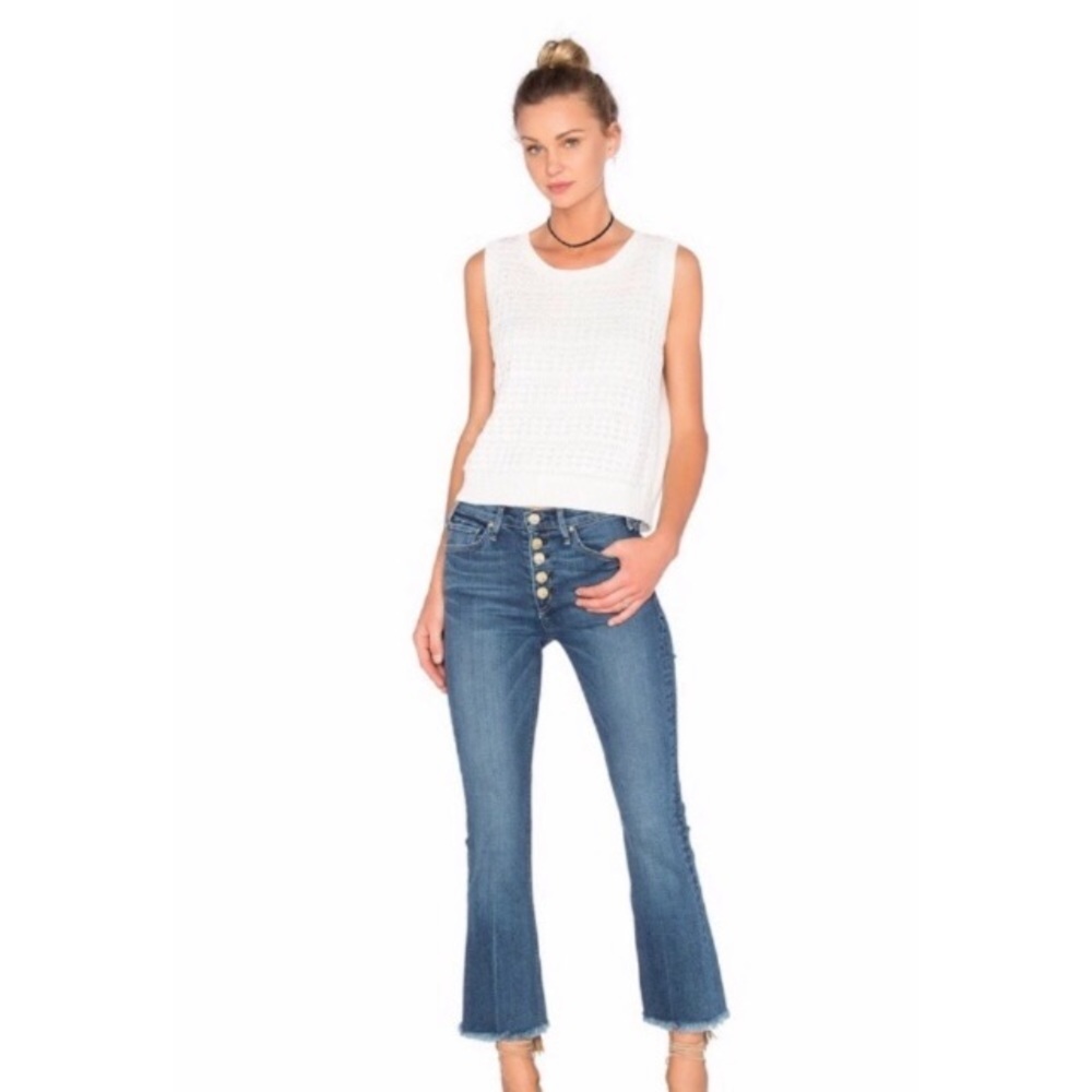 McGuire Gainsbourg Crop Frayed in Vevers Jeans